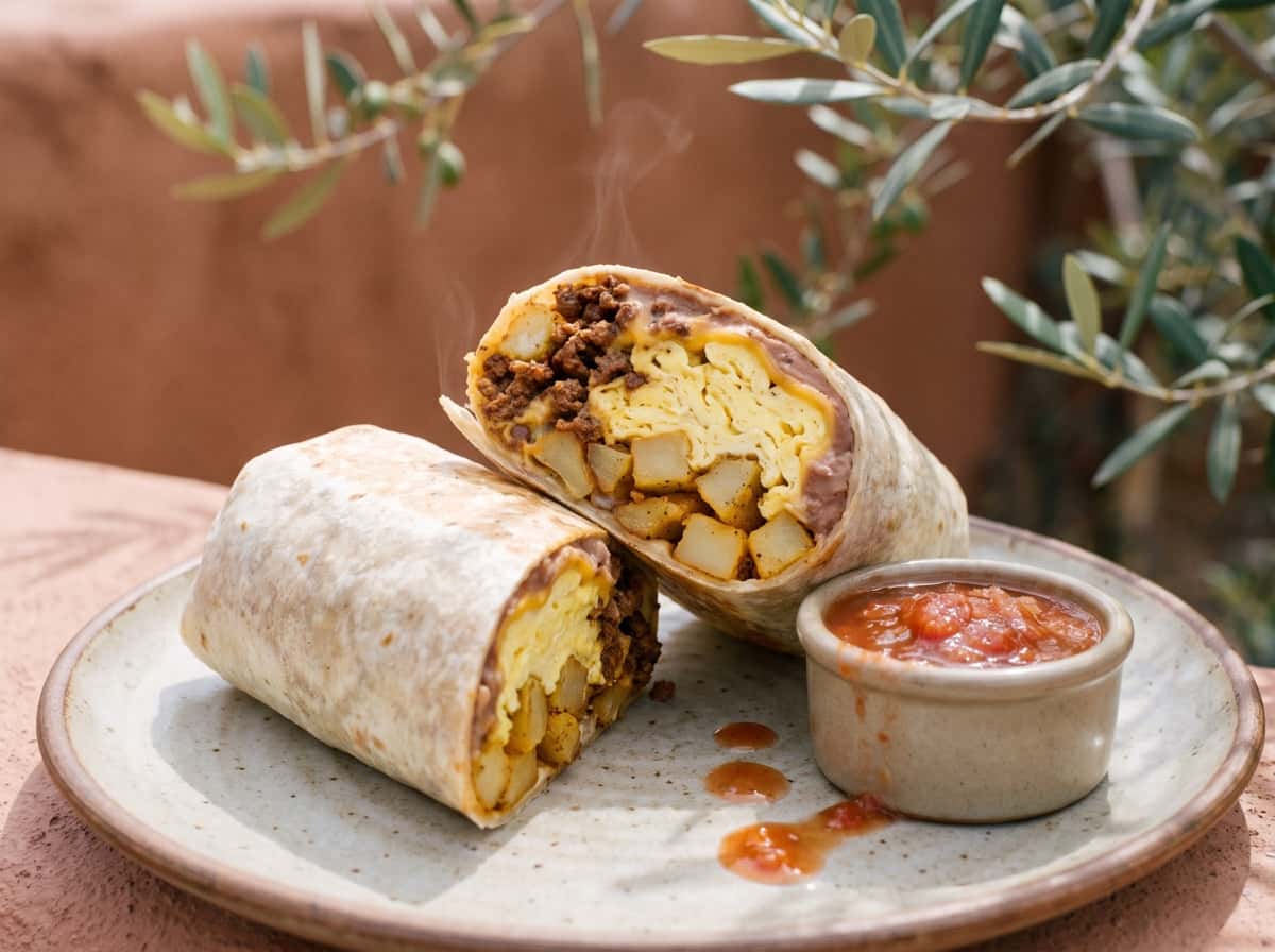Beef Chorizo Breakfast Burrito