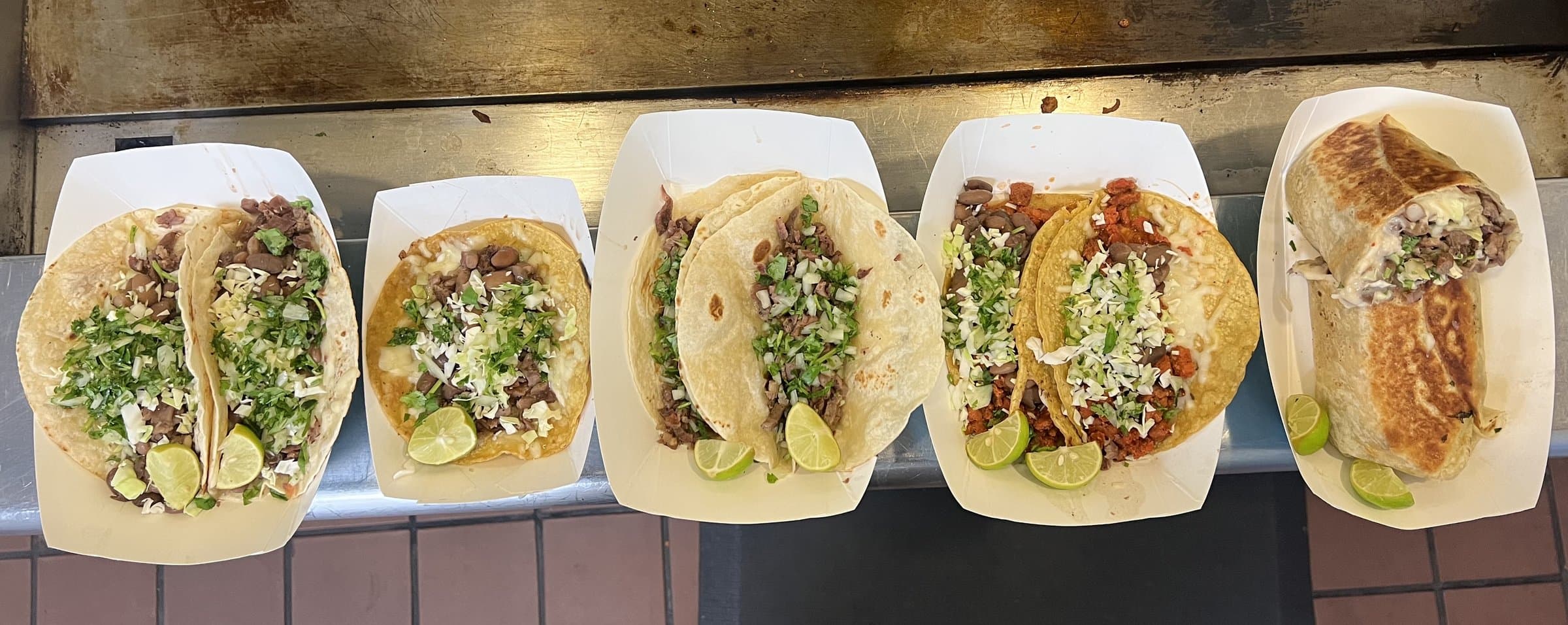 Chicali Tacos street tacos, quesadillas, and burritos fresh off the grill